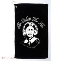 Go With The Flo Florence Nightingale Funny Nurse Golf Towel thumb 0