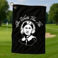 Go With The Flo Florence Nightingale Funny Nurse Golf Towel thumb 1