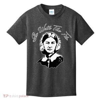 Go With The Flo Florence Nightingale Funny Nurse Kids T-Shirt