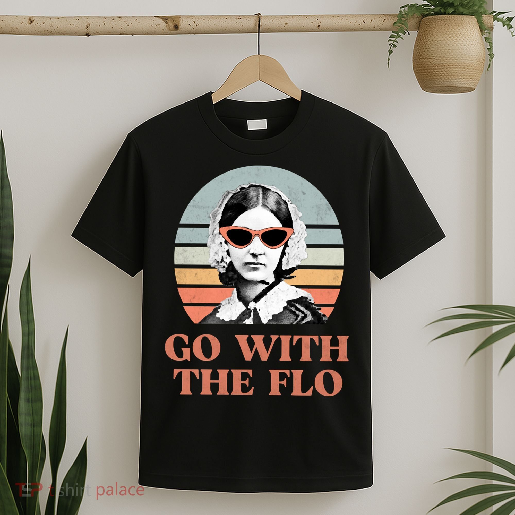 Go With The Flo Funny Nursing T-Shirt