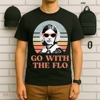 Go With The Flo Funny Nursing T-Shirt thumb 6