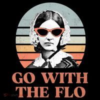 Go With The Flo Funny Nursing T-Shirt thumb 7