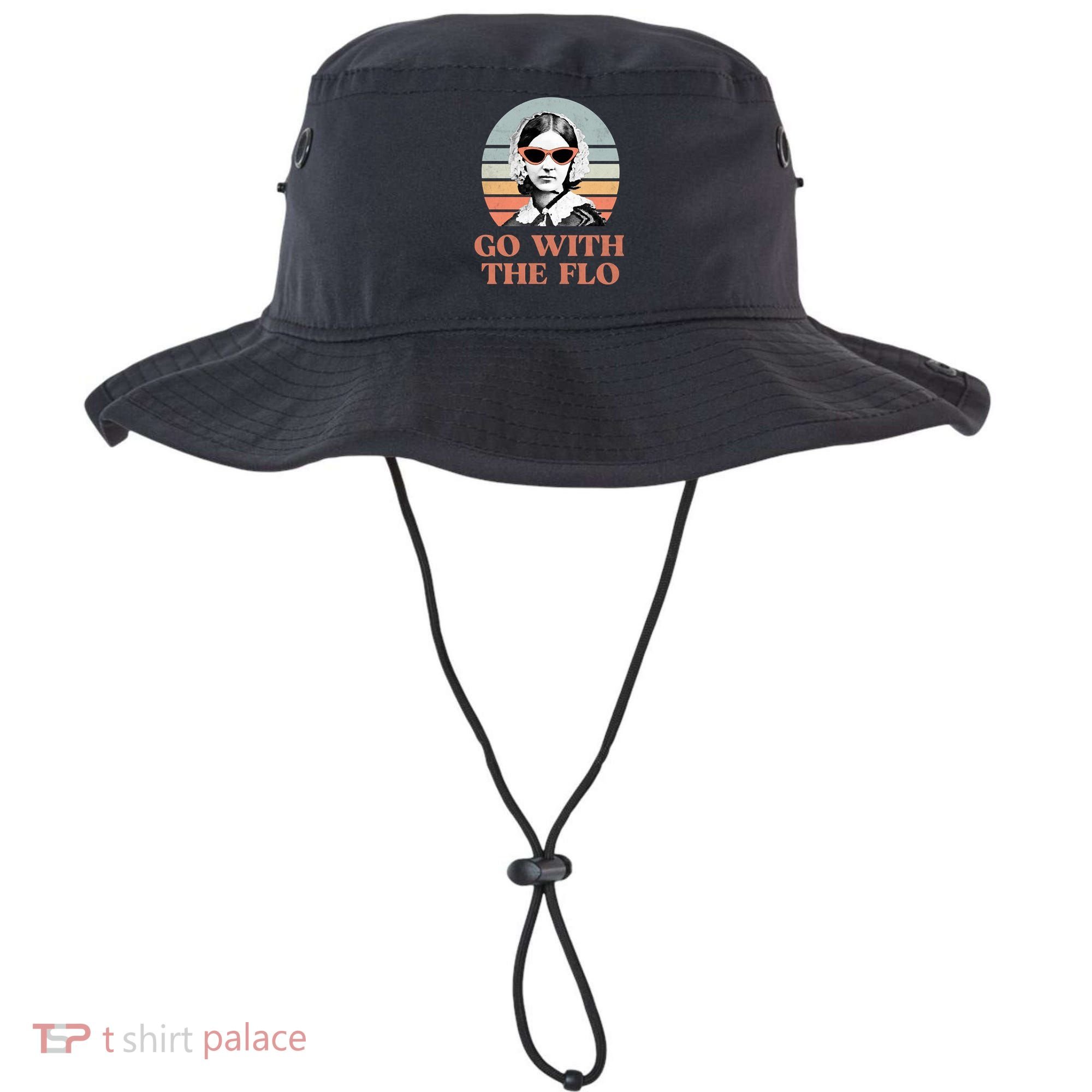 Go With The Flo Funny Nursing Bucket Hat