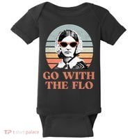 Go With The Flo Funny Nursing Baby Bodysuit thumb 0