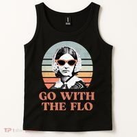 Go With The Flo Funny Nursing Tank Top thumb 2