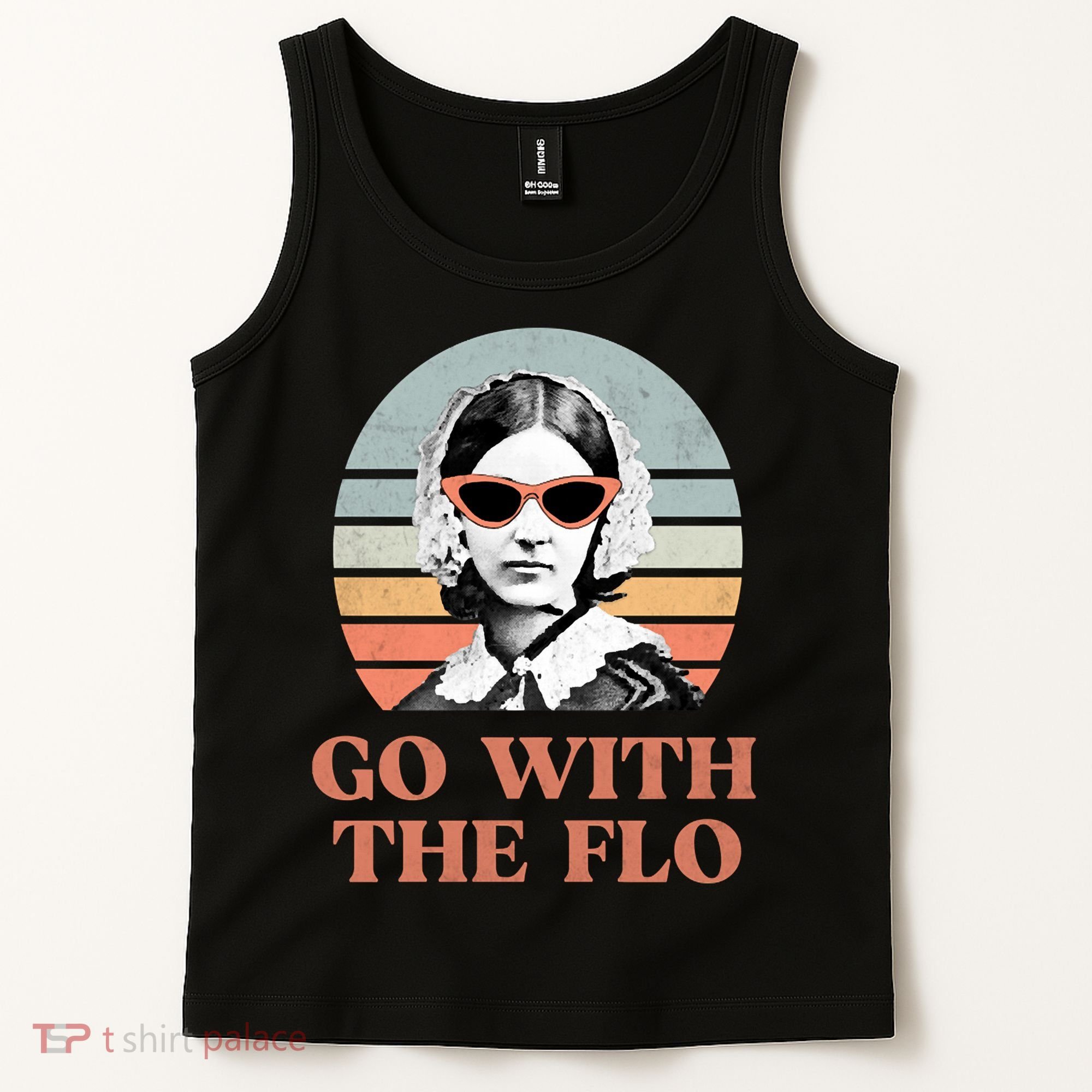 Go With The Flo Funny Nursing Tank Top