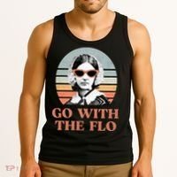 Go With The Flo Funny Nursing Tank Top thumb 3