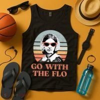 Go With The Flo Funny Nursing Tank Top thumb 4