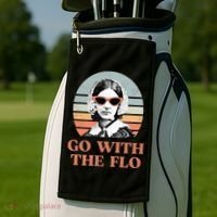 Go With The Flo Funny Nursing Golf Towel thumb 2