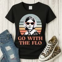 Go With The Flo Funny Nursing Women's T-Shirt thumb 3
