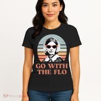 Go With The Flo Funny Nursing Women's T-Shirt thumb 4