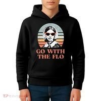 Go With The Flo Funny Nursing Kids Hoodie thumb 4