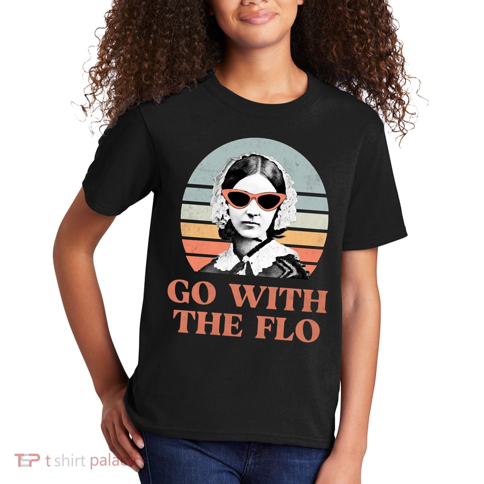 Go With The Flo Funny Nursing Kids T-Shirt
