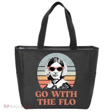 Go With The Flo Funny Nursing Tote Bag