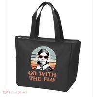 Go With The Flo Funny Nursing Tote Bag thumb 3