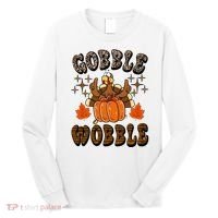 Gooble Wobble Turkey Thanksgiving Holiday Cheetah Long Sleeve Shirt thumb 0