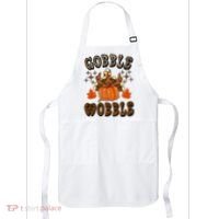 Gooble Wobble Turkey Thanksgiving Holiday Cheetah Apron thumb 0