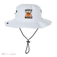 Gooble Wobble Turkey Thanksgiving Holiday Cheetah Bucket Hat thumb 0