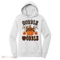Gooble Wobble Turkey Thanksgiving Holiday Cheetah Women's Hoodie thumb 0