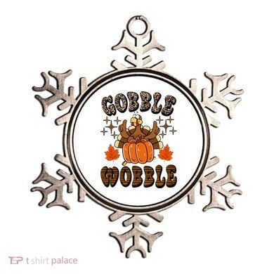 Gooble Wobble Turkey Thanksgiving Holiday Cheetah Ornament