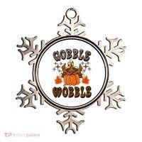 Gooble Wobble Turkey Thanksgiving Holiday Cheetah Ornament thumb 0