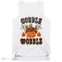 Gooble Wobble Turkey Thanksgiving Holiday Cheetah Tank Top thumb 0