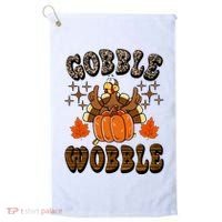 Gooble Wobble Turkey Thanksgiving Holiday Cheetah Golf Towel thumb 0