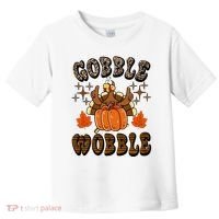 Gooble Wobble Turkey Thanksgiving Holiday Cheetah Toddler T-Shirt thumb 0