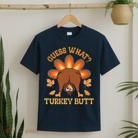 Guess What Turkey Butt Funny Thanksgiving T-Shirt thumb 2