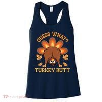 Guess What Turkey Butt Funny Thanksgiving Women's Tank Top thumb 0