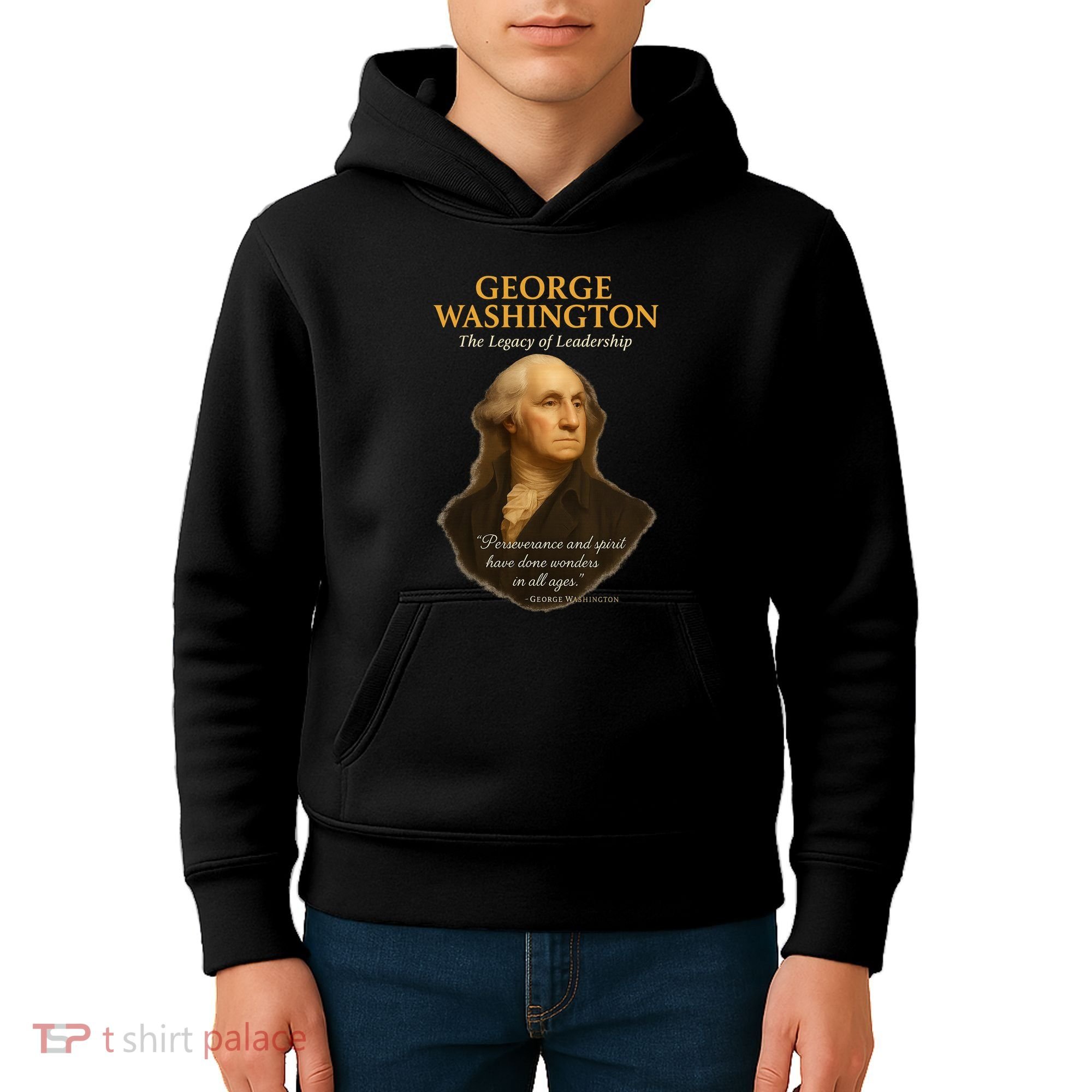 GEORGE WASHINGTON The Legacy Of Leadership Kids Hoodie