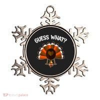 Guess What Turkey Butt Funny Thanksgiving Joke Gift Ornament thumb 0