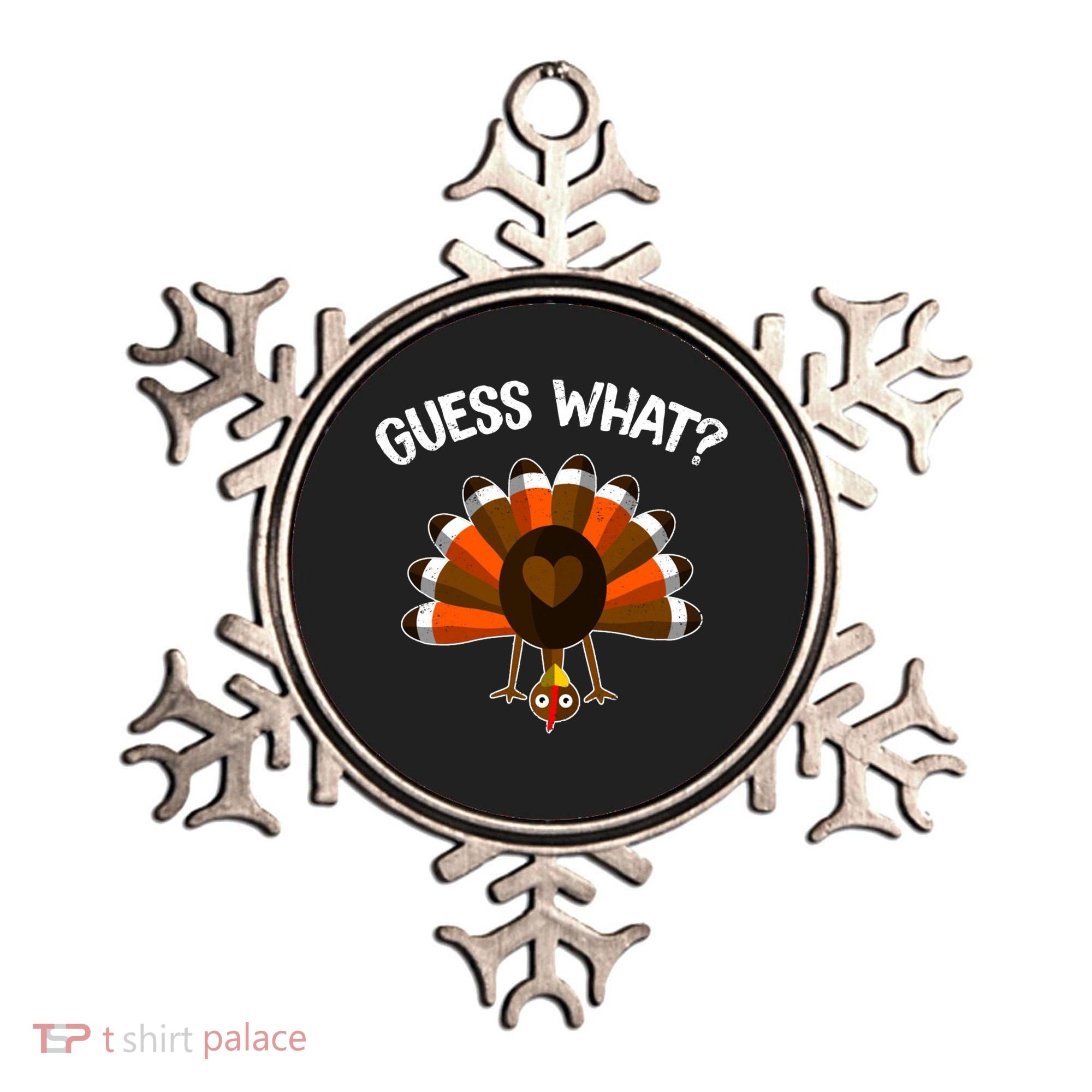 Guess What Turkey Butt Funny Thanksgiving Joke Gift Ornament