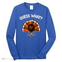 Guess What Turkey Butt Funny Thanksgiving Joke Gift Long Sleeve Shirt thumb 0