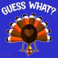 Guess What Turkey Butt Funny Thanksgiving Joke Gift Coaster thumb 2