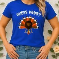 Guess What Turkey Butt Funny Thanksgiving Joke Gift Women's T-Shirt thumb 2