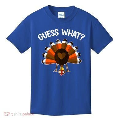 Guess What Turkey Butt Funny Thanksgiving Joke Gift Kids T-Shirt