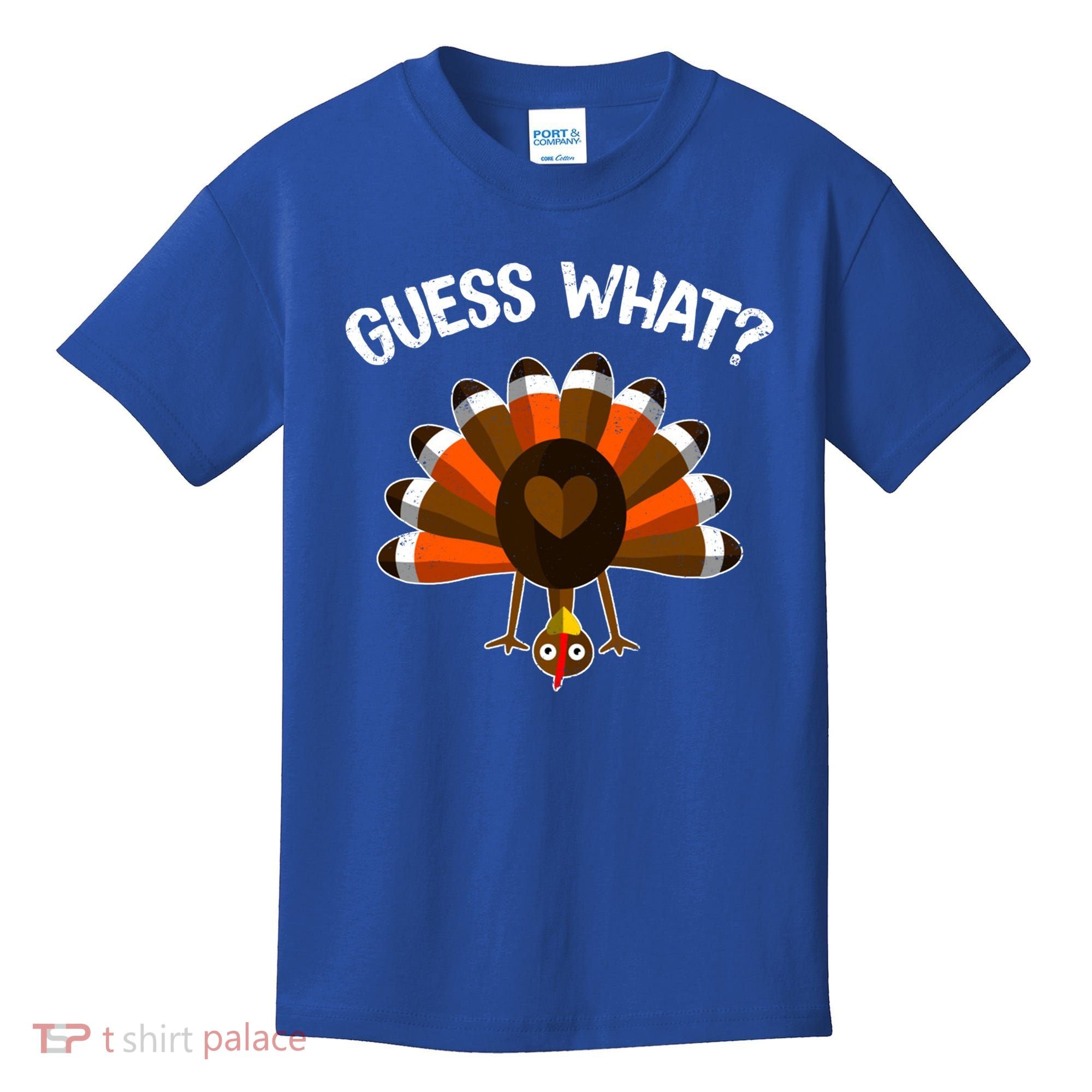 Guess What Turkey Butt Funny Thanksgiving Joke Gift Kids T-Shirt