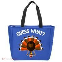Guess What Turkey Butt Funny Thanksgiving Joke Gift Tote Bag thumb 0