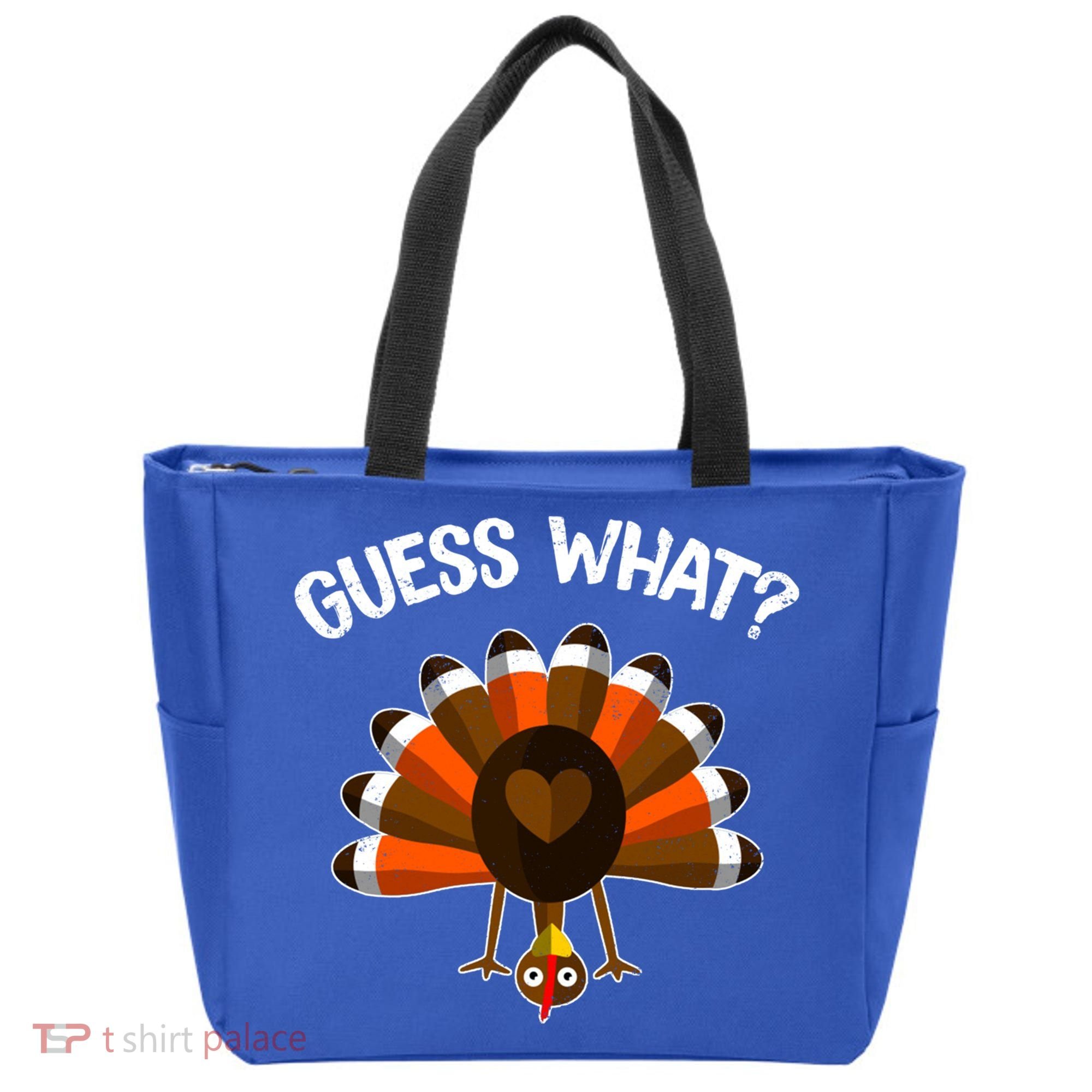 Guess What Turkey Butt Funny Thanksgiving Joke Gift Tote Bag