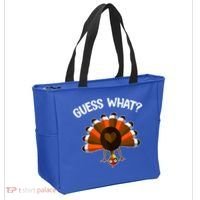 Guess What Turkey Butt Funny Thanksgiving Joke Gift Tote Bag thumb 2