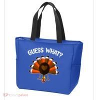 Guess What Turkey Butt Funny Thanksgiving Joke Gift Tote Bag thumb 3
