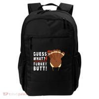 Guess What Turkey Pilgrim Funny Thanksgiving Backpack thumb 0