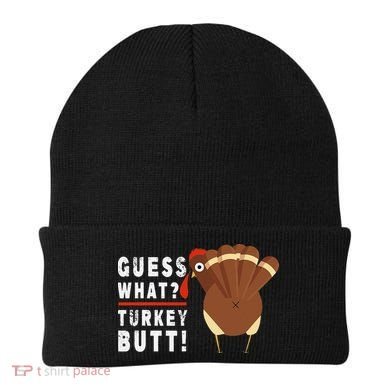 Guess What Turkey Pilgrim Funny Thanksgiving Beanie