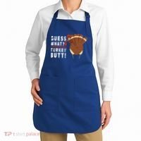 Guess What Turkey Pilgrim Funny Thanksgiving Apron thumb 2