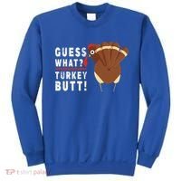 Guess What Turkey Pilgrim Funny Thanksgiving Sweatshirt thumb 0