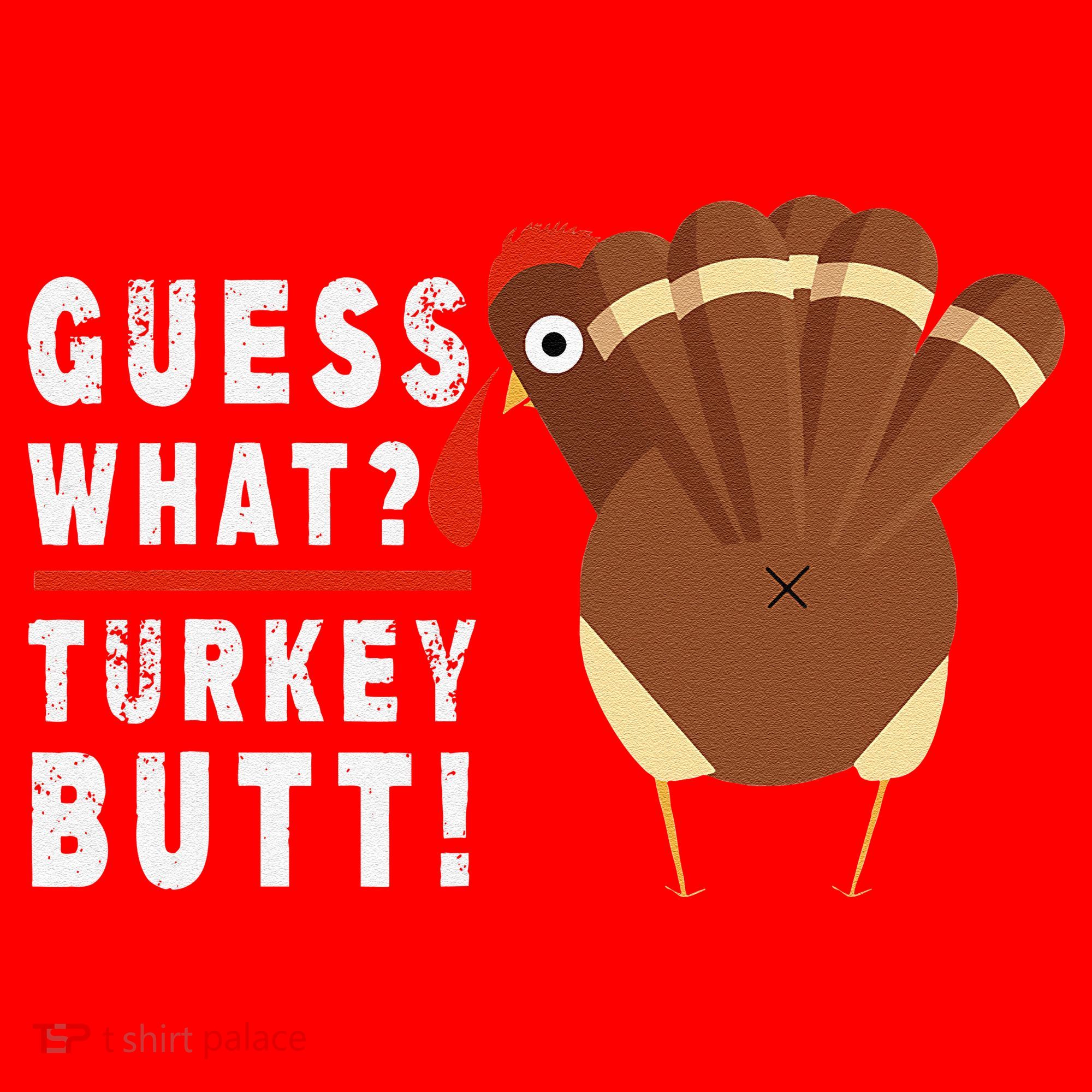 Guess What Turkey Pilgrim Funny Thanksgiving Santa Hat