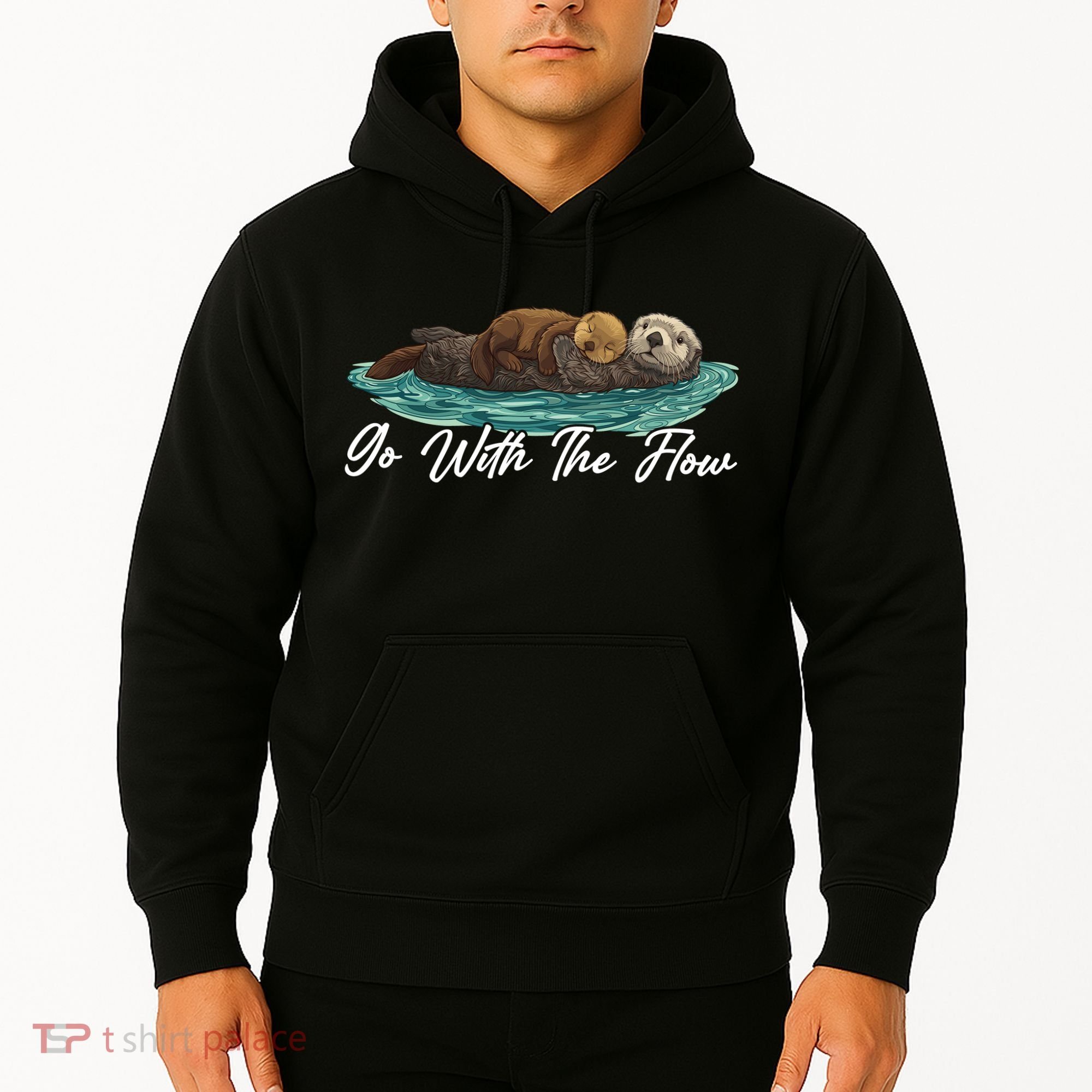 Go With The Flow Sea Otter Hoodie