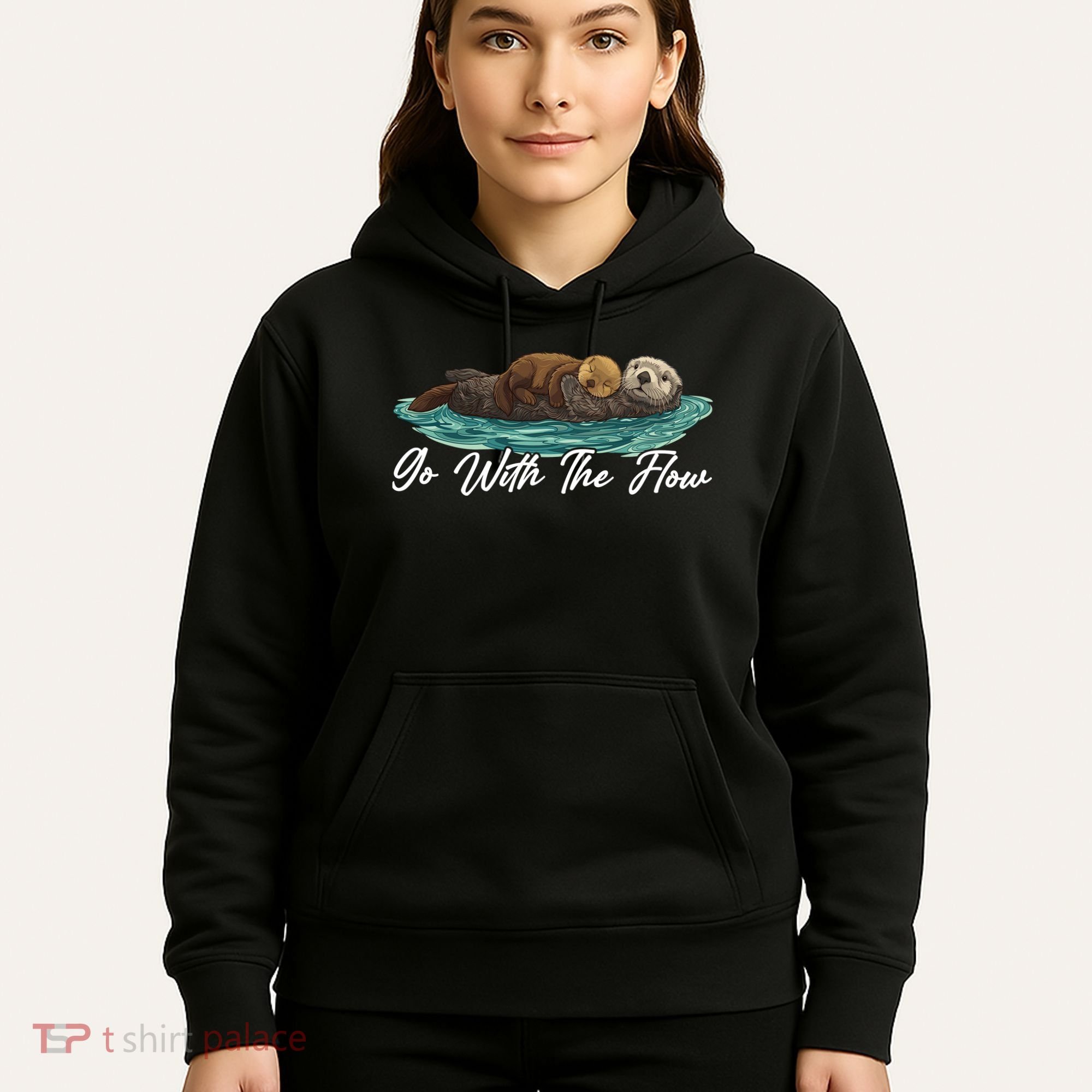 Go With The Flow Sea Otter Hoodie