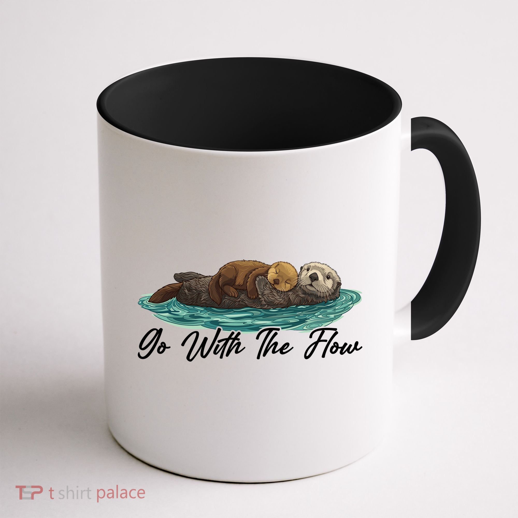 Go With The Flow Sea Otter Coffee Mug
